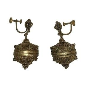 Antique Chinese filigree earrings